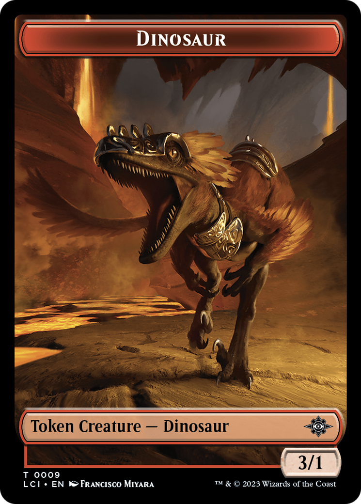 Vampire // Dinosaur (0009) Double-Sided Token [The Lost Caverns of Ixalan Tokens] | Tables and Towers