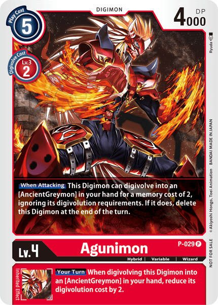 Agunimon [P-029] [Promotional Cards] | Tables and Towers