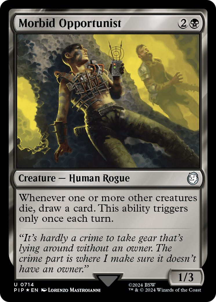 Morbid Opportunist (Surge Foil) [Fallout] | Tables and Towers