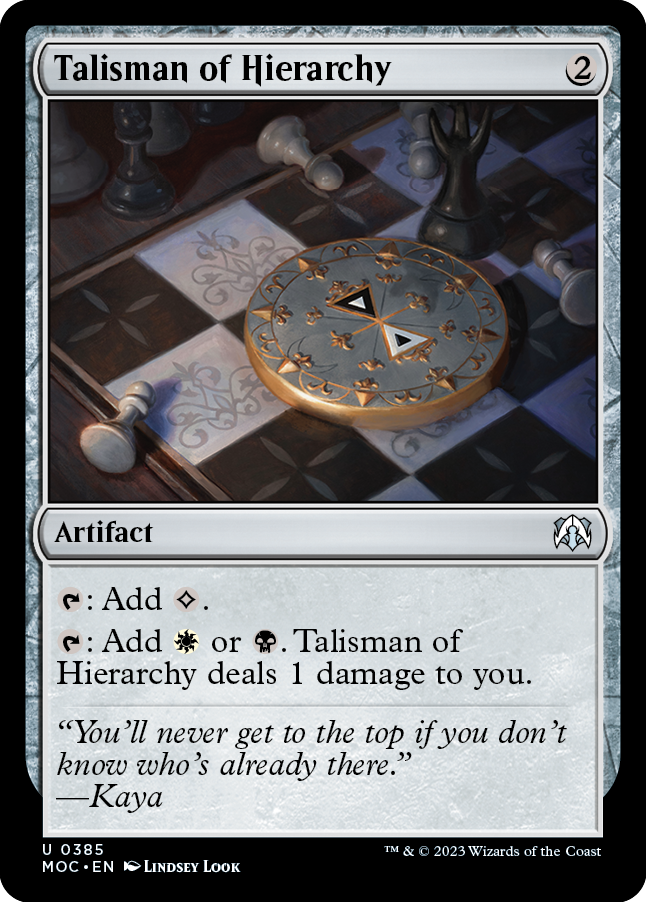 Talisman of Hierarchy [March of the Machine Commander] | Tables and Towers