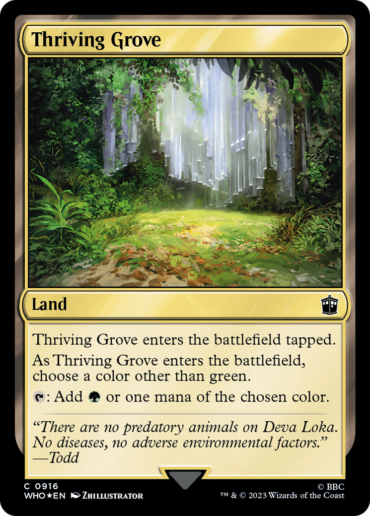 Thriving Grove (Surge Foil) [Doctor Who] | Tables and Towers