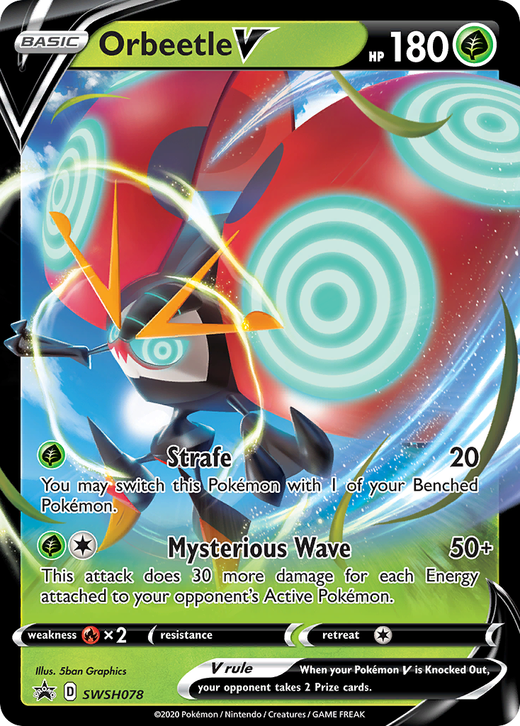 Orbeetle V (SWSH078) (Jumbo Card) [Sword & Shield: Black Star Promos] | Tables and Towers