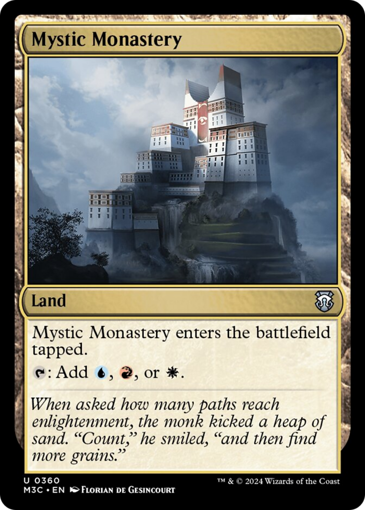 Mystic Monastery (Ripple Foil) [Modern Horizons 3 Commander] | Tables and Towers