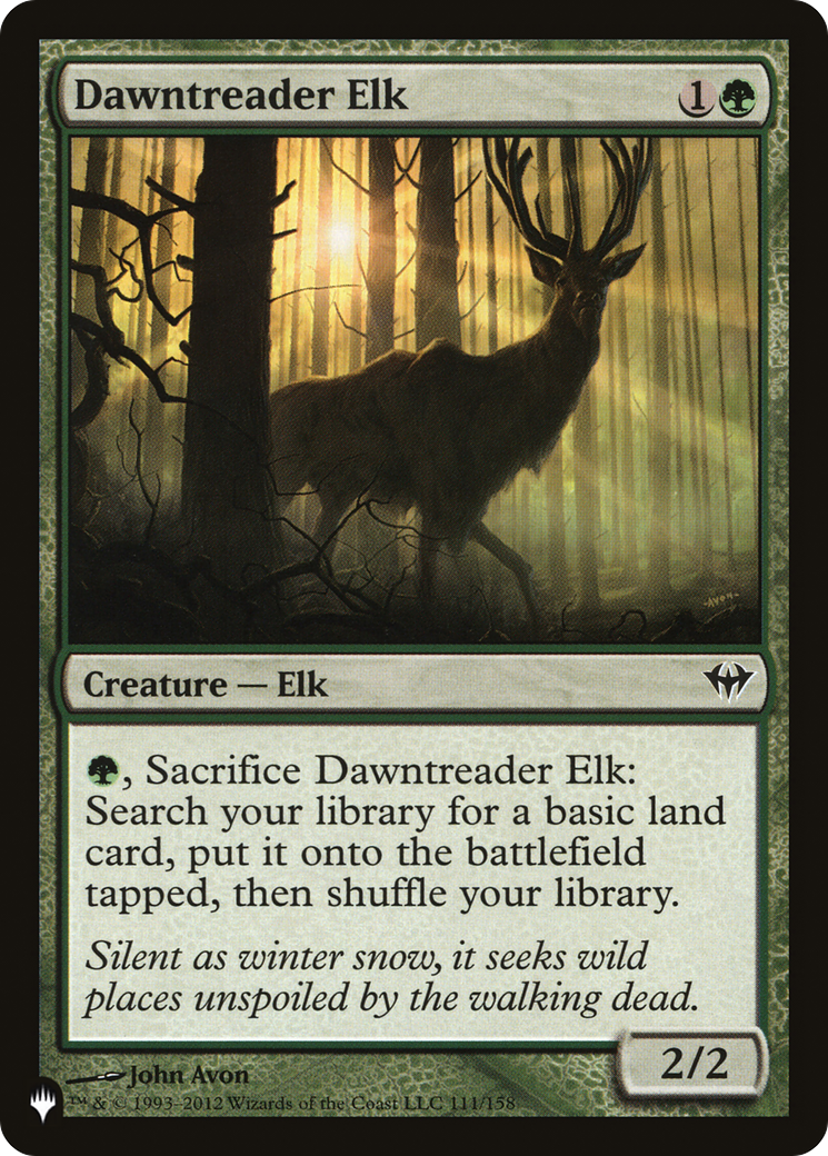 Dawntreader Elk [The List Reprints] | Tables and Towers