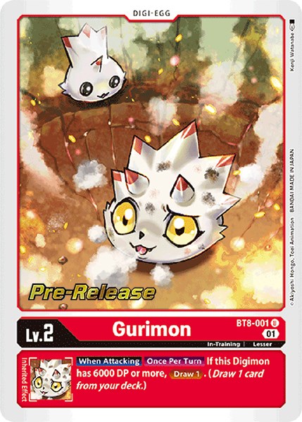 Gurimon [BT8-001] [New Awakening Pre-Release Cards] | Tables and Towers