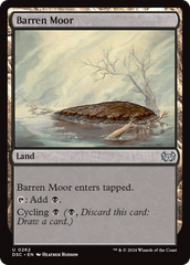 Barren Moor [Duskmourn: House of Horror Commander] | Tables and Towers