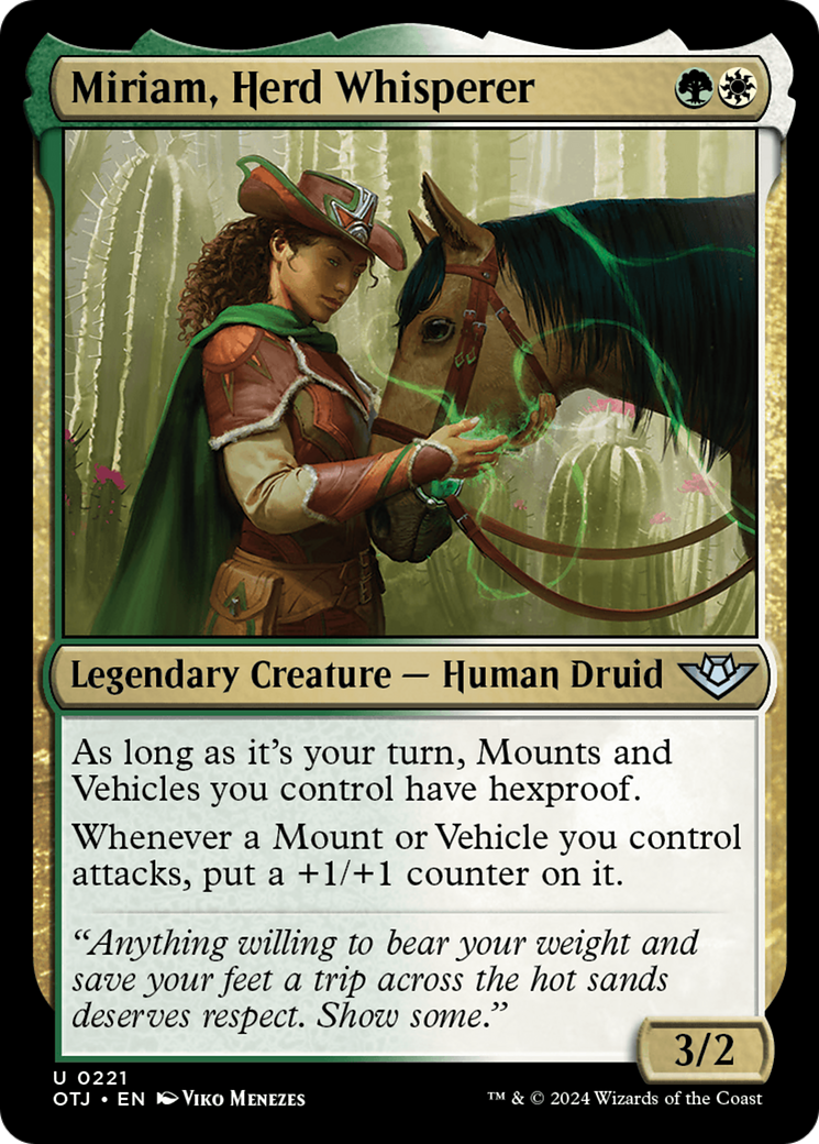 Miriam, Herd Whisperer [Outlaws of Thunder Junction] | Tables and Towers