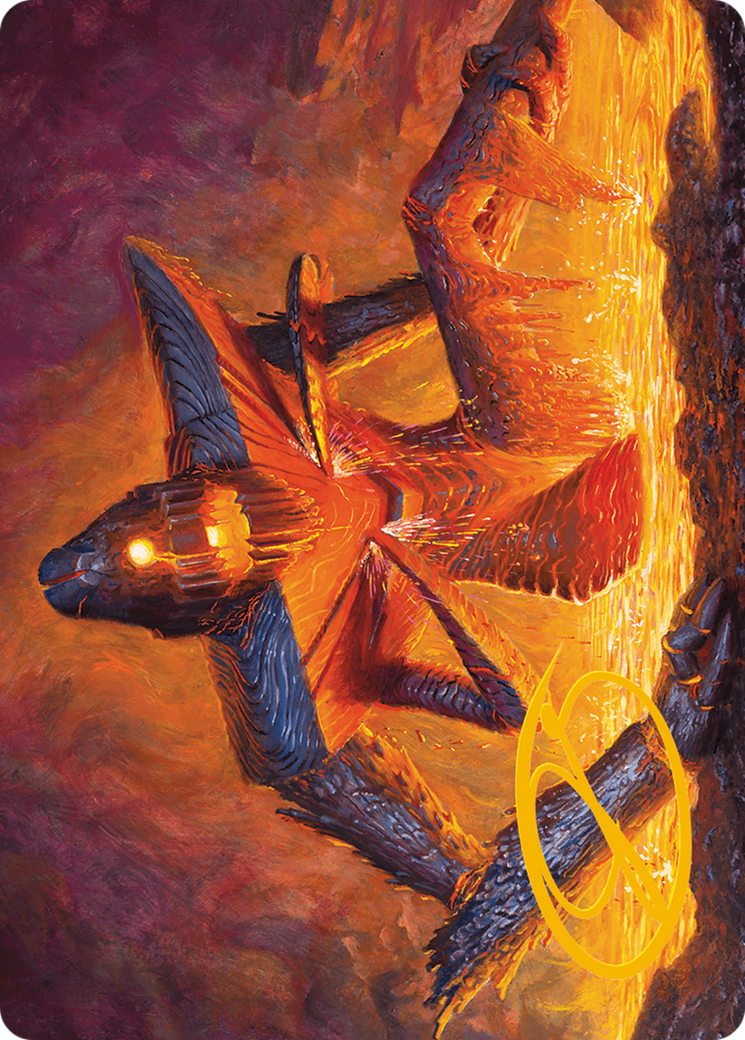 Molten Gatekeeper Art Card (Gold-Stamped Signature) [Modern Horizons 3 Art Series] | Tables and Towers