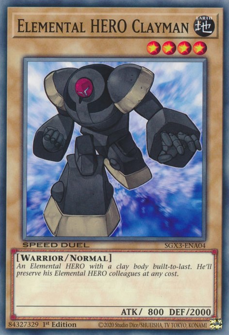 Elemental HERO Clayman [SGX3-ENA04] Common | Tables and Towers