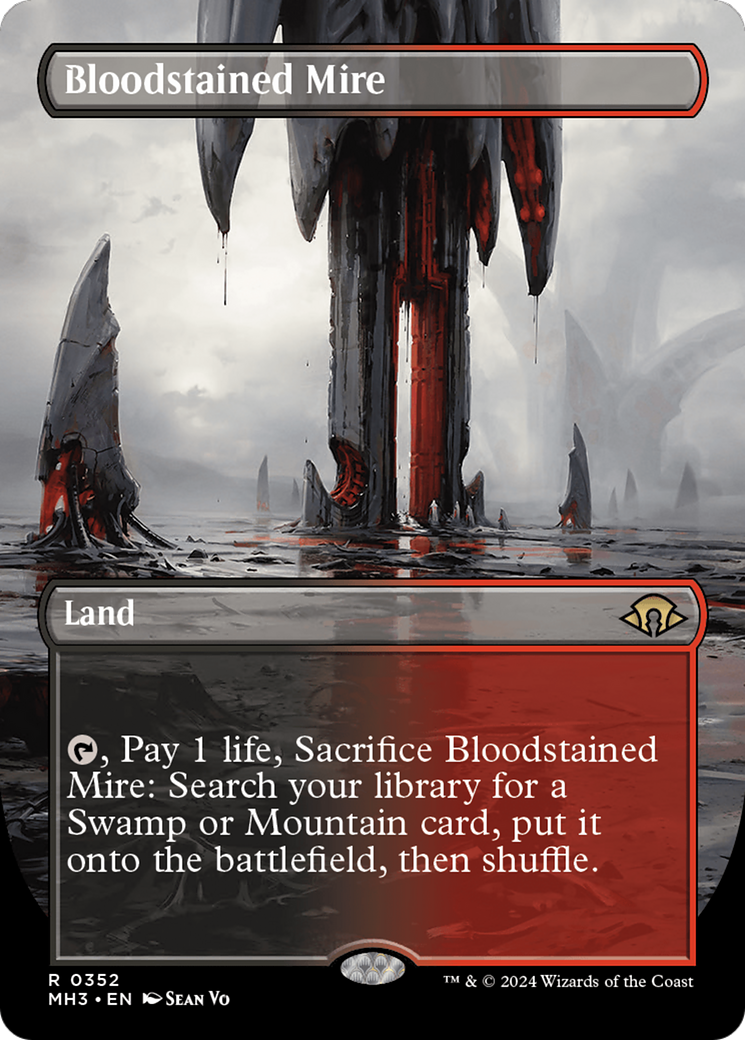 Bloodstained Mire (Borderless) [Modern Horizons 3] | Tables and Towers