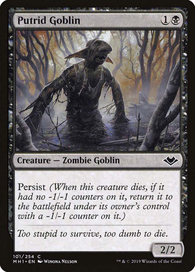 Putrid Goblin [Modern Horizons] | Tables and Towers