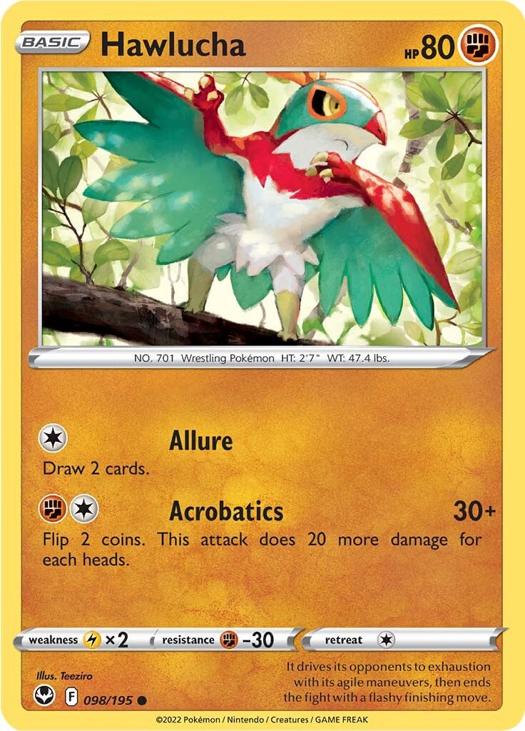 Hawlucha (098/195) [Sword & Shield: Silver Tempest] | Tables and Towers