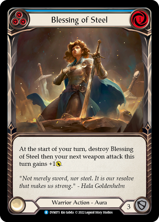 Blessing of Steel (Blue) [DYN075] (Dynasty) | Tables and Towers