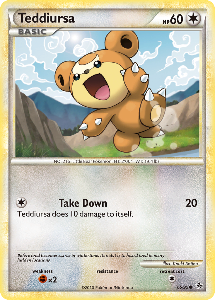 Teddiursa (65/95) [HeartGold & SoulSilver: Unleashed] | Tables and Towers