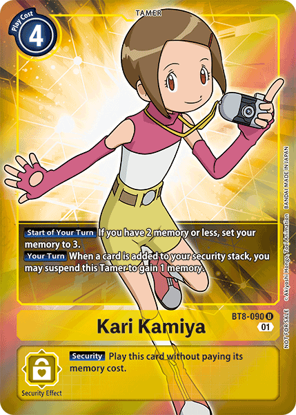 Kari Kamiya [BT8-090] (Alternative Art - Box Topper) [New Awakening] | Tables and Towers