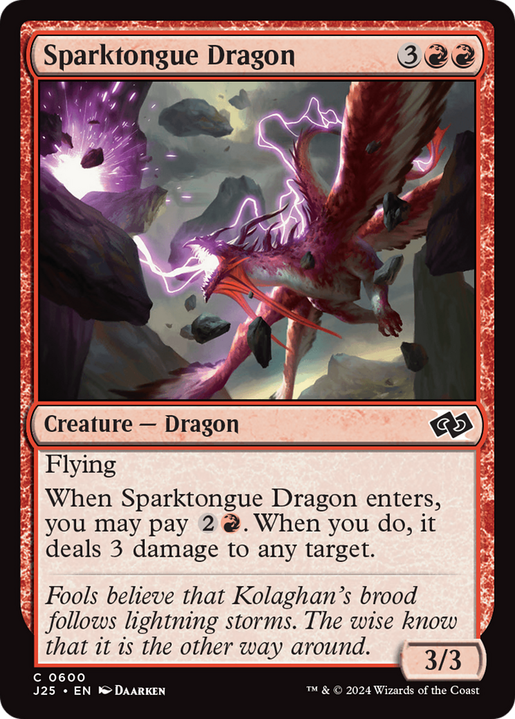 Sparktongue Dragon [Foundations Jumpstart] | Tables and Towers