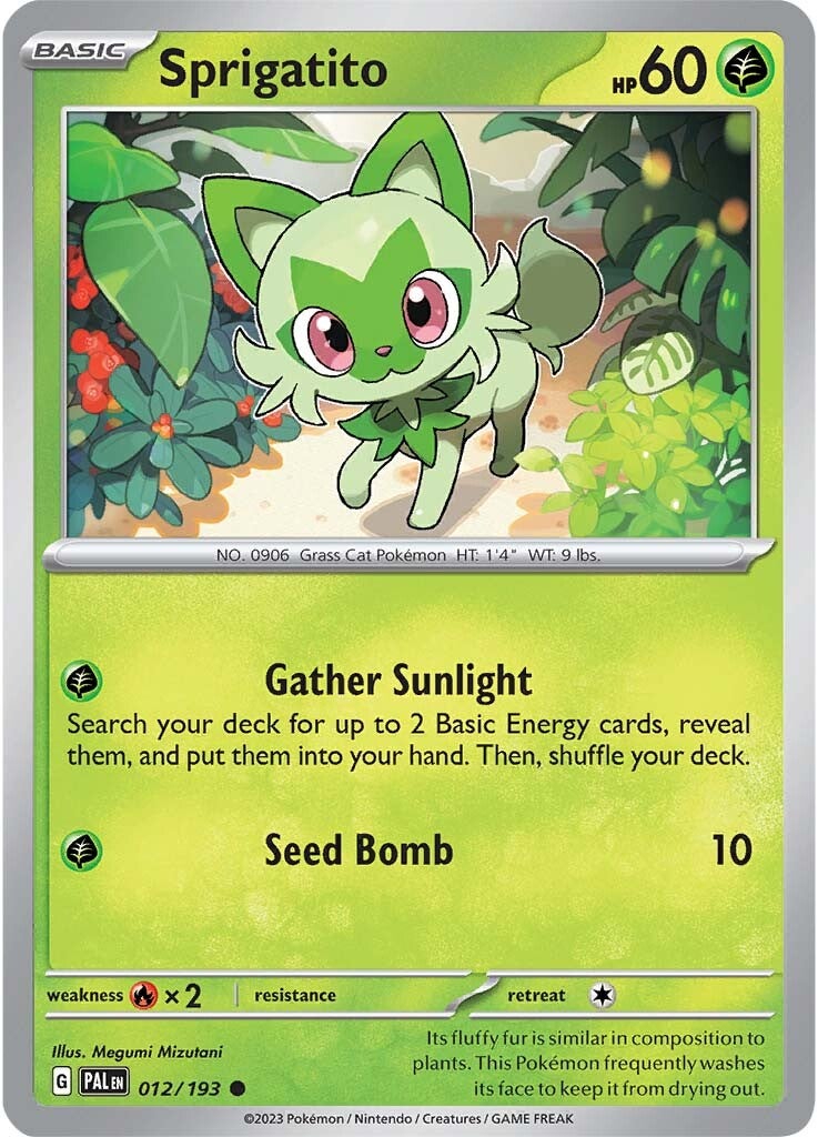 Sprigatito (012/193) [Scarlet & Violet: Paldea Evolved] | Tables and Towers