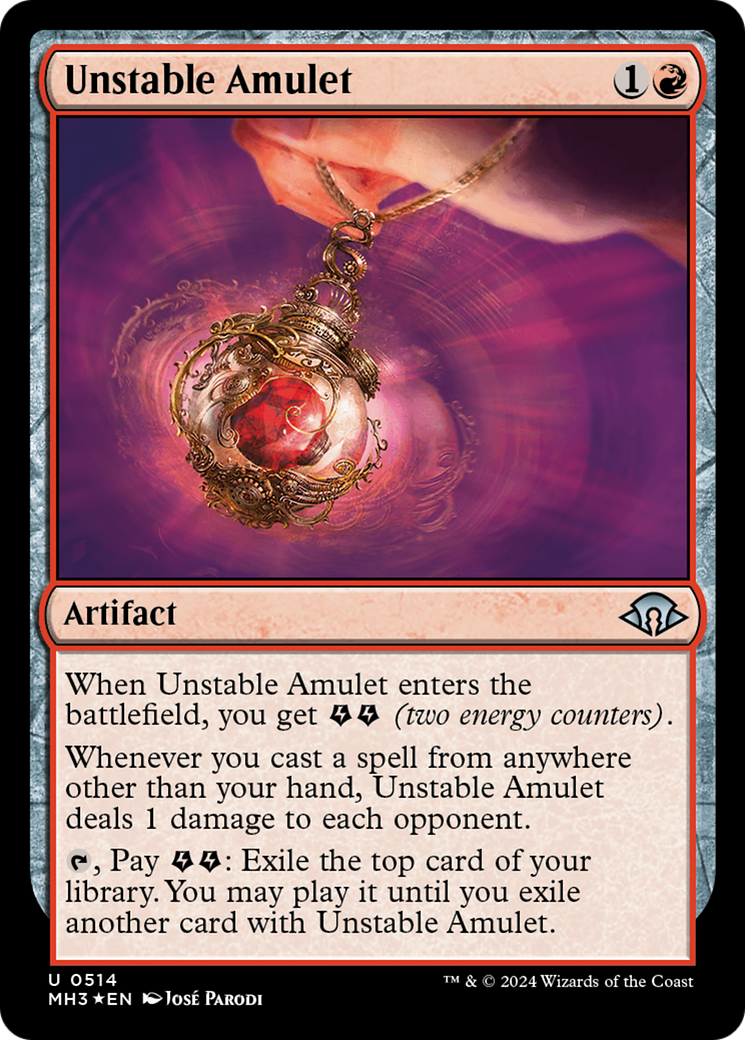 Unstable Amulet (Ripple Foil) [Modern Horizons 3] | Tables and Towers