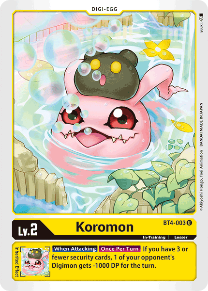 Koromon [BT4-003] [Great Legend] | Tables and Towers