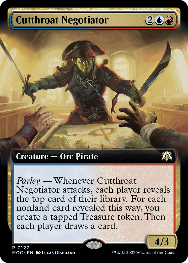 Cutthroat Negotiator (Extended Art) [March of the Machine Commander] | Tables and Towers