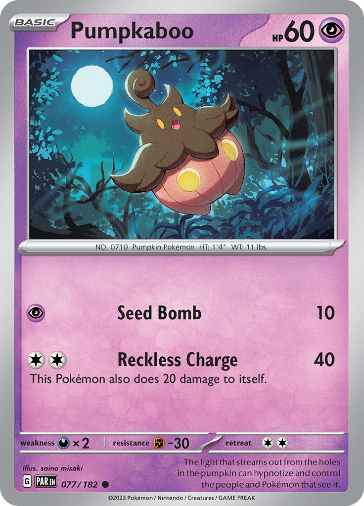 Pumpkaboo (077/182) [Scarlet & Violet: Paradox Rift] | Tables and Towers