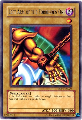 Left Arm of the Forbidden One [RP01-EN020] Rare | Tables and Towers