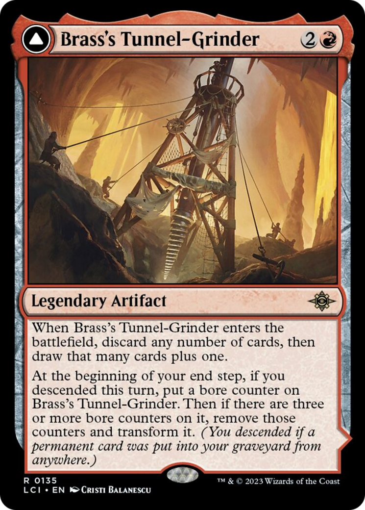 Brass's Tunnel-Grinder // Tecutlan, The Searing Rift [The Lost Caverns of Ixalan] | Tables and Towers