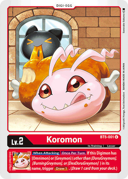 Koromon [BT5-001] [Battle of Omni] | Tables and Towers