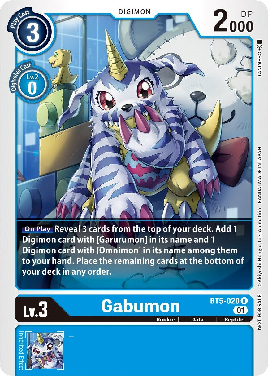 Gabumon [BT5-020] (Winner Pack New Awakening) [Battle of Omni] | Tables and Towers