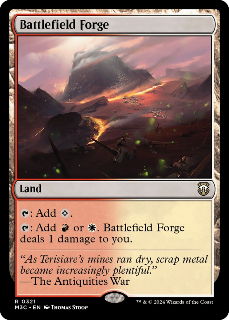 Battlefield Forge (Ripple Foil) [Modern Horizons 3 Commander] | Tables and Towers