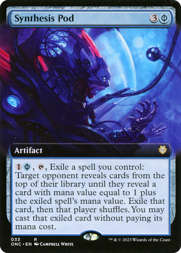 Synthesis Pod (Extended Art) [Phyrexia: All Will Be One Commander] | Tables and Towers