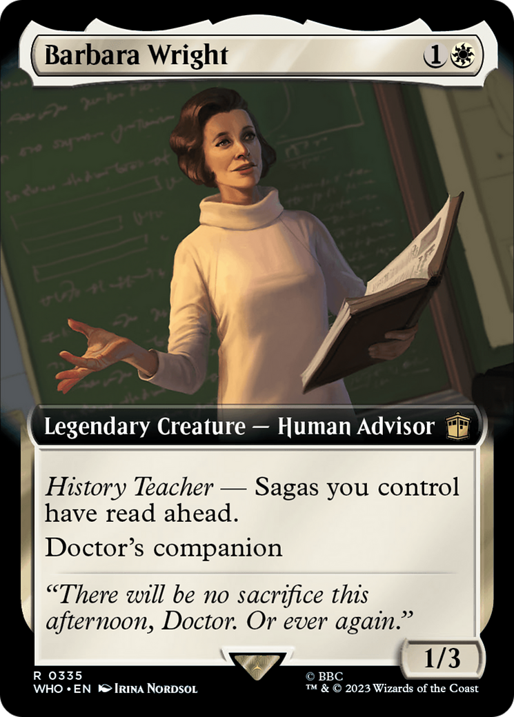 Barbara Wright (Extended Art) [Doctor Who] | Tables and Towers