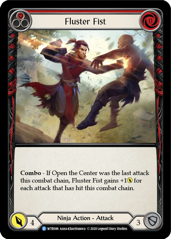 Fluster Fist (Red) [U-WTR086] (Welcome to Rathe Unlimited)  Unlimited Rainbow Foil | Tables and Towers