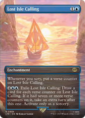 Lost Isle Calling (Borderless Alternate Art) [The Lord of the Rings: Tales of Middle-Earth] | Tables and Towers