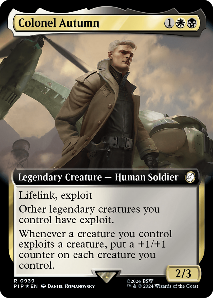 Colonel Autumn (Extended Art) (Surge Foil) [Fallout] | Tables and Towers