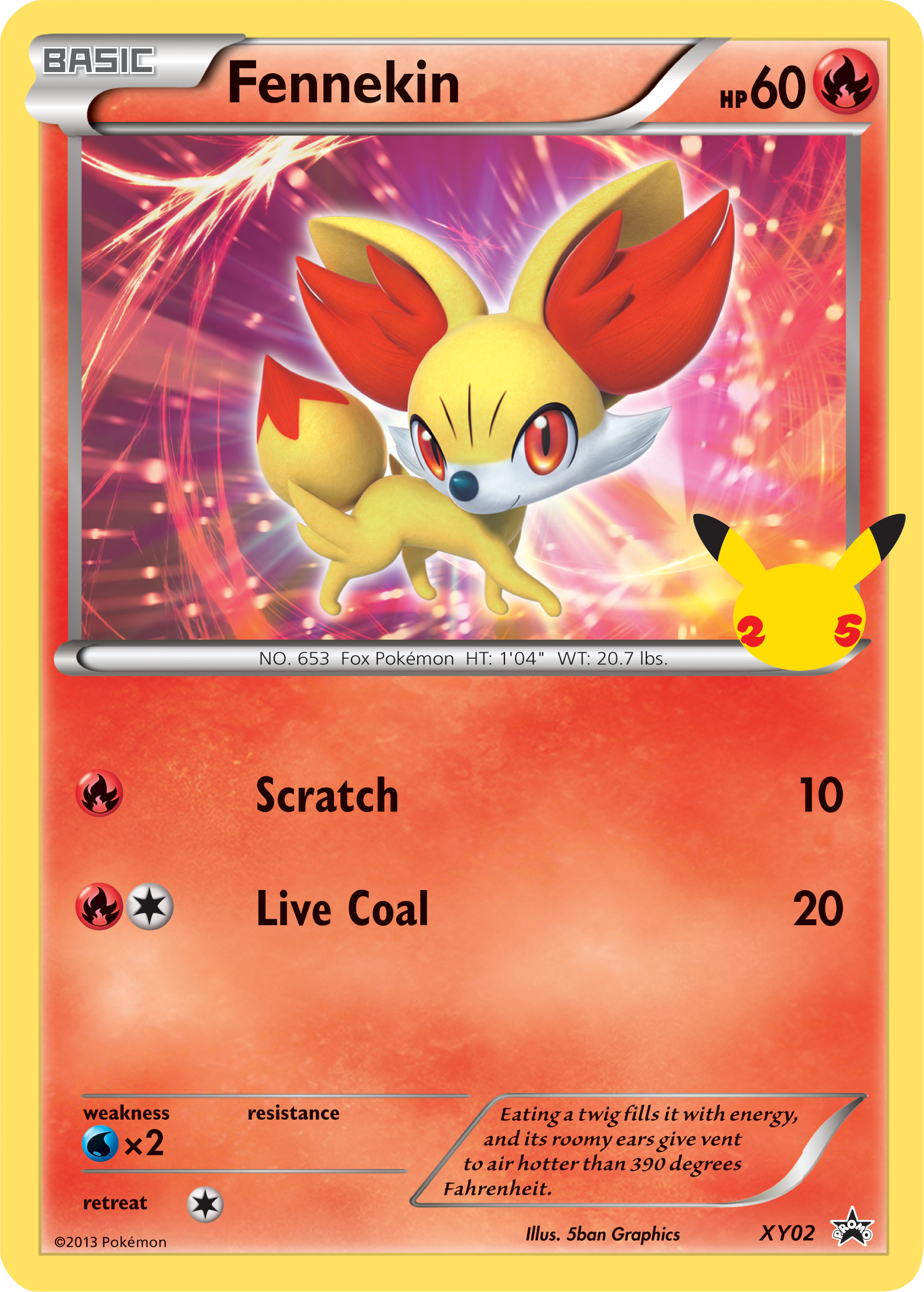 Fennekin (XY02) (Jumbo Card) [First Partner Pack] | Tables and Towers