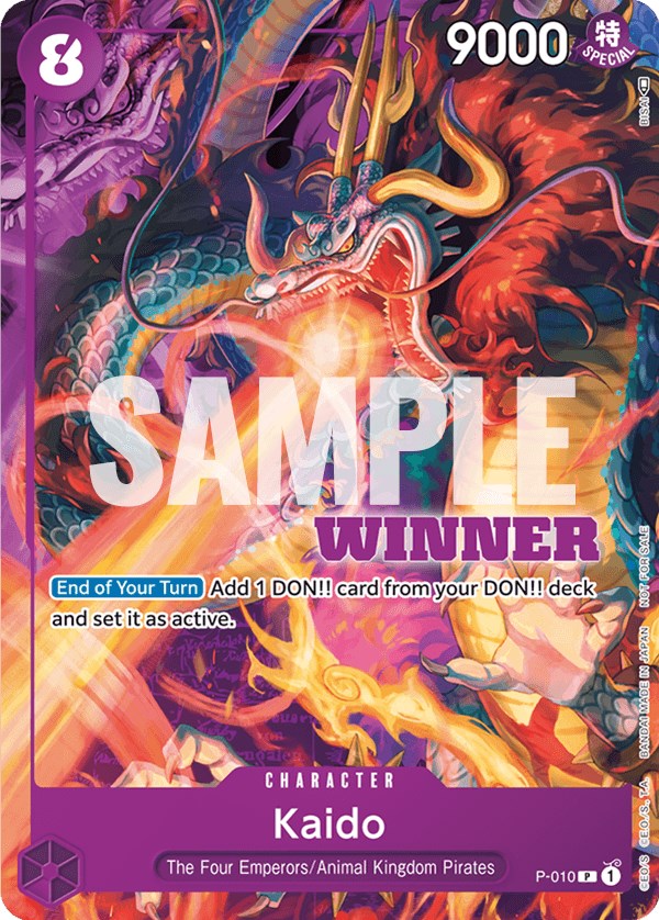 Kaido (P-010) (Winner Pack Vol. 1) [One Piece Promotion Cards] | Tables and Towers