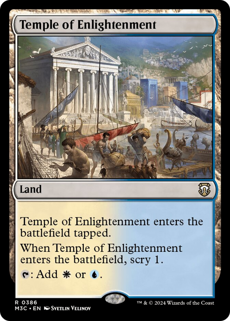 Temple of Enlightenment (Ripple Foil) [Modern Horizons 3 Commander] | Tables and Towers