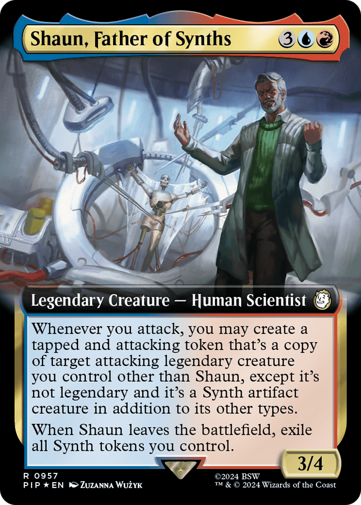 Shaun, Father of Synths (Extended Art) (Surge Foil) [Fallout] | Tables and Towers