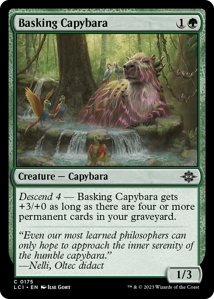 Basking Capybara [The Lost Caverns of Ixalan] | Tables and Towers