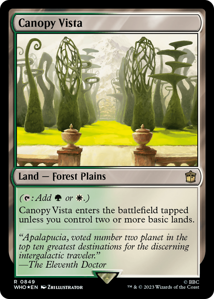 Canopy Vista (Surge Foil) [Doctor Who] | Tables and Towers