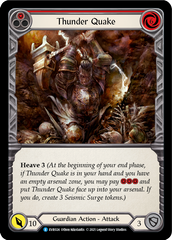 Thunder Quake (Red) [EVR024] (Everfest)  1st Edition Rainbow Foil | Tables and Towers