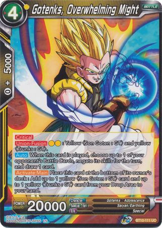 Gotenks, Overwhelming Might (BT10-111) [Rise of the Unison Warrior 2nd Edition] | Tables and Towers