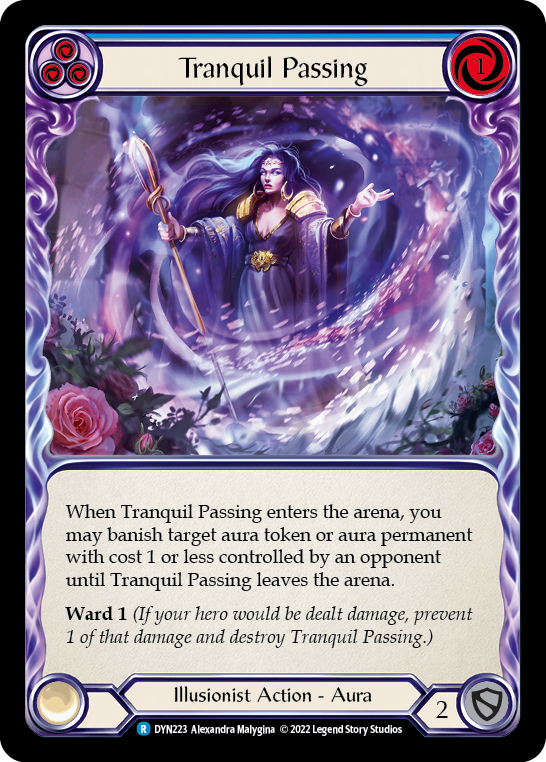 Tranquil Passing (Blue) [DYN223] (Dynasty)  Rainbow Foil | Tables and Towers