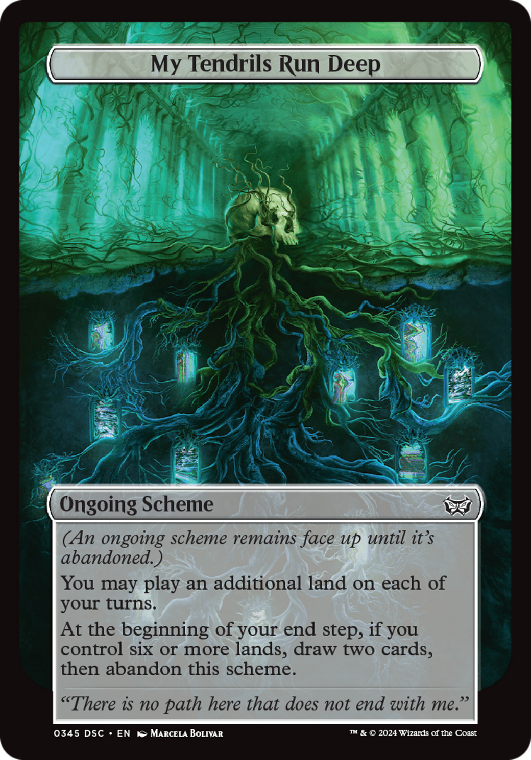 My Tendrils Run Deep (Full Art) [Duskmourn: House of Horror Commander] | Tables and Towers