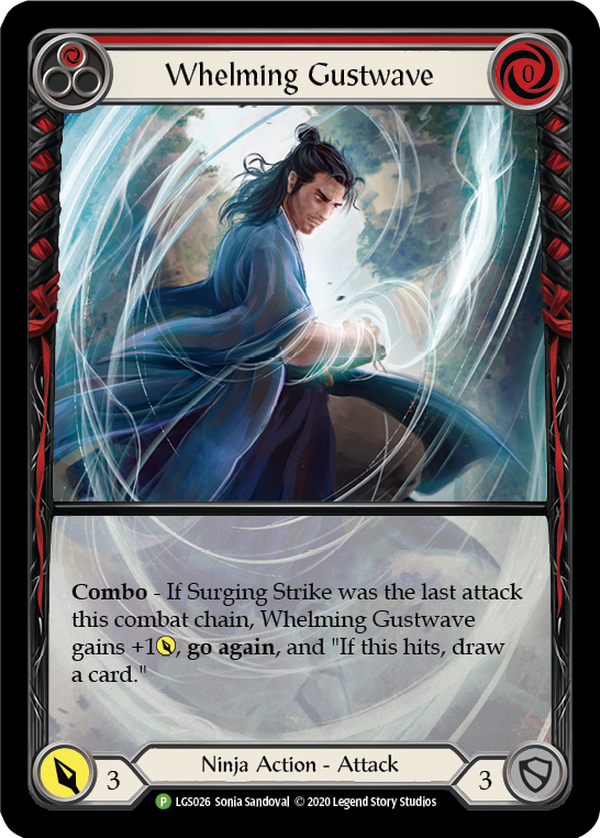 Whelming Gustwave (Red) [LGS026] (Promo)  Rainbow Foil | Tables and Towers