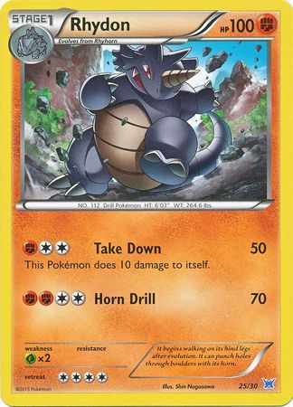 Rhydon (25/30) [XY: Trainer Kit 2 - Latios] | Tables and Towers