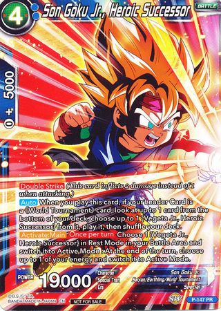 Son Goku Jr., Heroic Successor (Power Booster) (P-147) [Promotion Cards] | Tables and Towers