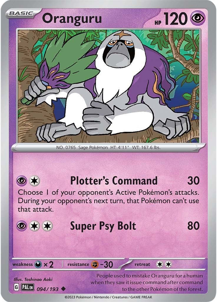 Oranguru (094/193) [Scarlet & Violet: Paldea Evolved] | Tables and Towers