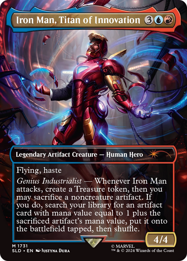 Iron Man, Titan of Innovation (Rainbow Foil) [Secret Lair Drop Series] | Tables and Towers